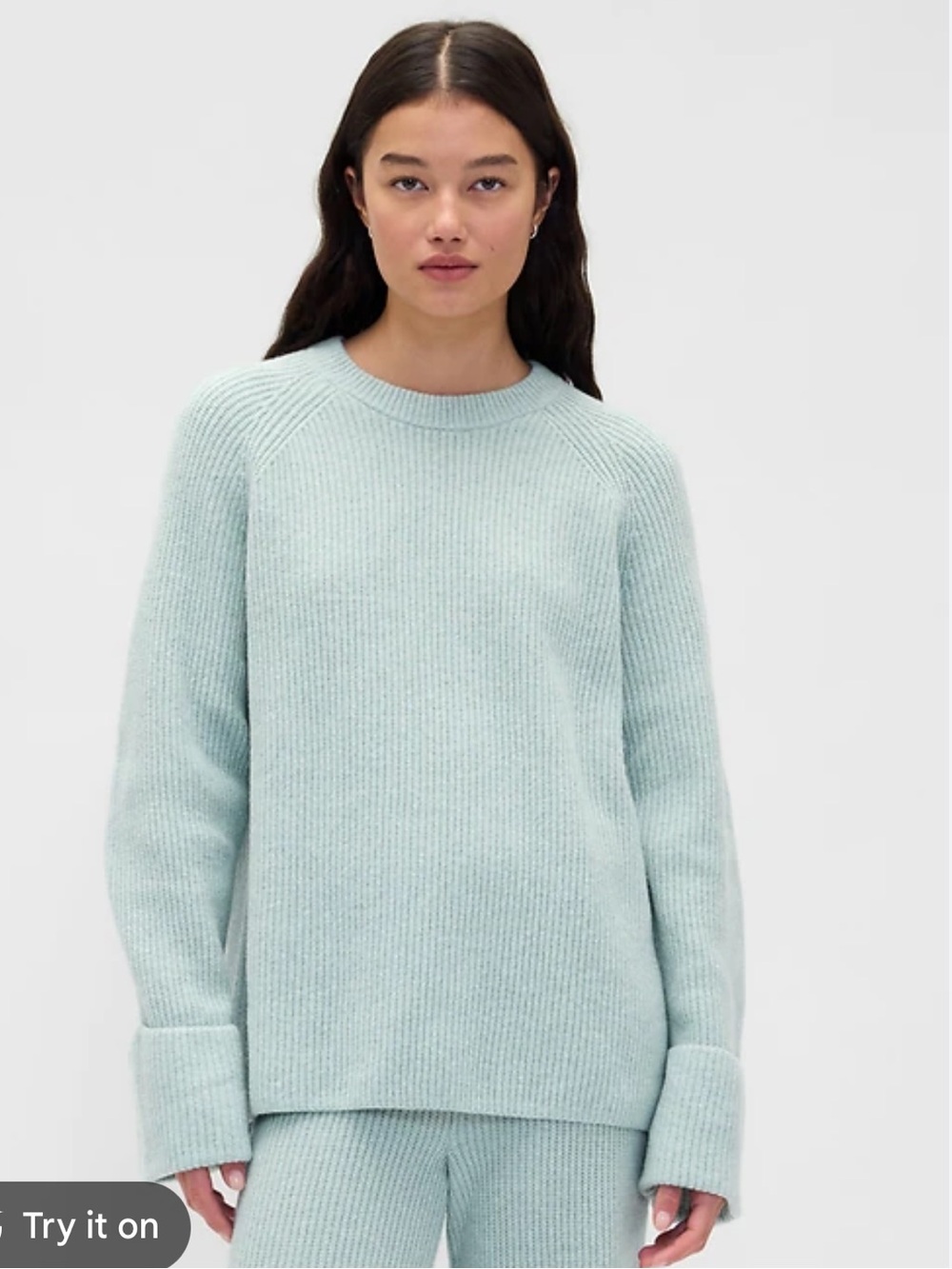 Gap CashSoft Shaker-Stitch Boyfriend Sweater